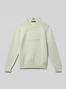Sweter z dzianiny o kroju regular fit z czystej bawełny model ‘TOMMY’ - Swetry dla chłopców - miniaturka - grafika 1