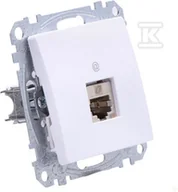 Gniazdka elektryczne - Gniazdo komputerowe RJ45 kat.6 STP, biały SEDNA DESIGN - miniaturka - grafika 1