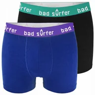 Majtki męskie - Bad Surfer OnlyWave! Bokserki Męskie 2 sztuki Bawełniane Logo Rozmiar XXL - miniaturka - grafika 1