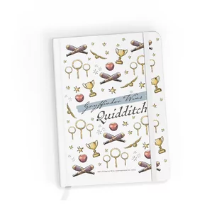 Notatnik w kratkę, A5, Harry Potter, Quidditch, biały - Notesy i bloczki - miniaturka - grafika 1