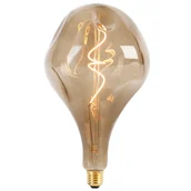 Żarówki LED - Calex Lampa LED E27 ściemnialna G168 brąz 6W 150 lm 1800K - miniaturka - grafika 1