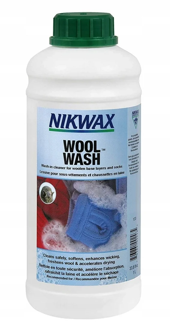 PŁYN NIKWAX WOOL WASH DO PRANIA BIELIZNY ODZIEŻY Z WEŁNY MERINO 1000 ml 1 l