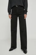 Spodnie damskie - Pepe Jeans jeansy damskie kolor czarny - miniaturka - grafika 1