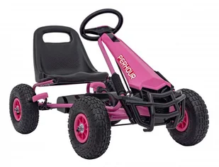 Gokart Na Pedały AIR PerHour Różowy - Pojazdy elektryczne dla dzieci - miniaturka - grafika 10