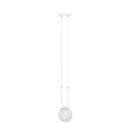 Lampy sufitowe - Emibig GLAM 1 WHITE/TRANSPARENT 1116/1 lampa wisząca szklane klosze GLAMOUR 1116/1 - miniaturka - grafika 1