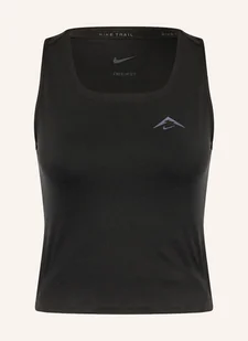 Nike Top Do Biegania Trail Dri-Fit schwarz - Koszulki i topy damskie - miniaturka - grafika 1
