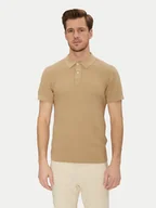 Koszulki męskie - Blend Polo 20718361 Beżowy Regular Fit - miniaturka - grafika 1