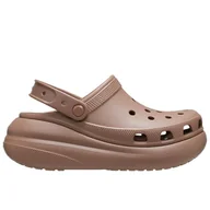 Klapki i japonki damskie - Klapki Crocs Classic Crush Clog 207521-2Q9 - brązowe - miniaturka - grafika 1