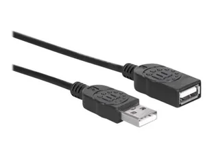 Manhattan Hi-Speed USB 2.0 przewód przyłączeniowy 1.8m czarny 338653 - Kable USB - miniaturka - grafika 5