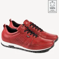 Półbuty męskie - BRILU półbuty Mikkel czerwone - miniaturka - grafika 1