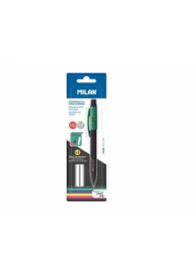 MILAN Ołówek mechaniczny PL1 HB 0,5mm + 2 gumki - Przybory szkolne - miniaturka - grafika 2