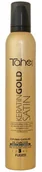Kosmetyki do stylizacji włosów - Tahe Botanic Gold Satin, keratynowa pianka do włosów suchych i zniszczonych, 200ml - miniaturka - grafika 1