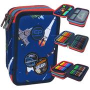 Piórniki - PIÓRNIK POTRÓJNY Z WYPOSAŻENIEM COOLPACK JUMPER 3 SPACE ADVENTURES - miniaturka - grafika 1