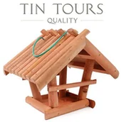 Karmniki dla ptaków - DREWNIANY KARMNIK DLA PTAKÓW 33x28x27h cm - miniaturka - grafika 1