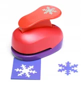 Scrapbooking - Dziurkacz ozdobny do papieru 25 mm Płatek śniegu 1 - miniaturka - grafika 1