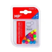 Pinezki - Mp Main Paper Pinezki kuleczki fluorescencyjne 10mmx30szt - miniaturka - grafika 1