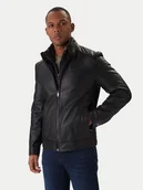 Kurtki męskie - Milestone Kurtka skórzana Ms Franklin 531012 21265 Czarny Regular Fit - miniaturka - grafika 1