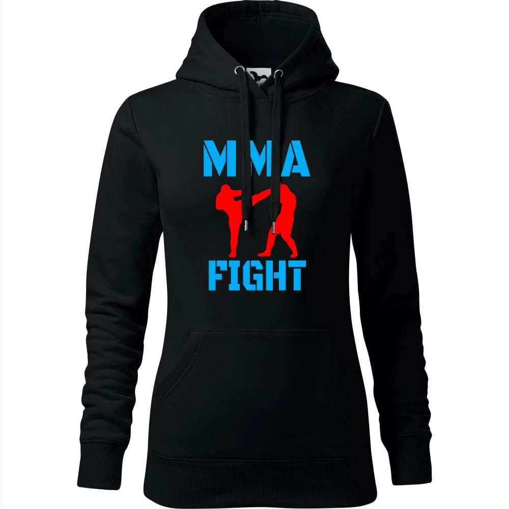Damska Bluza Z Kapturem - Mma Fight Czarny L