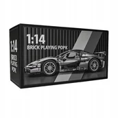 Klocki - Klocki do Składania Szary Lamborghini z Klocków 1314el TECHNIC auto - miniaturka - grafika 1