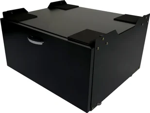 Podstawa pod pralkę HWC-E50, cokół, podnoszona rama podstawy, szuflada 33x61x52cm ~ czarny - Akcesoria i części do pralek i suszarek - miniaturka - grafika 1