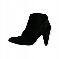 Botki damskie - Botki damskie czarne obcas NEW LOOK 40 - miniaturka - grafika 1