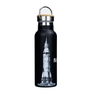 Butelki termiczne - Butelka termiczna stalowa Dr.Bacty Iris 500 ml - Czarna - NASA - miniaturka - grafika 1