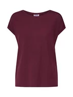 Koszulki i topy damskie - Vero Moda Vmava Plain Ss Top Ga Noos Koszulka Kobiety, czerwony (port royale), L - miniaturka - grafika 1