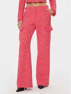 Patrizia Pepe Spodnie materiałowe 8P0601/A376-F592 Różowy Flare Fit - Spodnie damskie - miniaturka - grafika 1