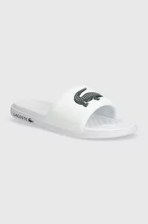 Klapki i japonki męskie - Lacoste klapki Serve Dual Synthetic Logo Strap męskie kolor biały 43CMA0110 - grafika 1