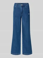 Spodnie damskie - Jeansy o luźnym kroju z wyhaftowanym logo - miniaturka - grafika 1