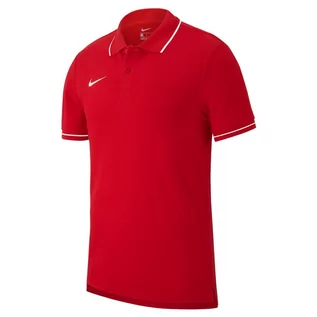 Koszulki sportowe męskie - Nike, Koszulka męska, TM Club 19 AJ1502 657, czerwony, rozmiar L - grafika 1