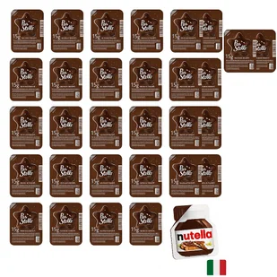 Krem kanapkowy monoporcja 15g x30 - Pan di Stelle + nutella 15 g - Słodkie kremy i masła - miniaturka - grafika 1