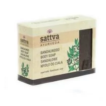 Sattva Body Soap indyjskie mydło glicerynowe Sandalwood 125g - Mydła - miniaturka - grafika 1