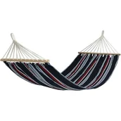 Hamaki - Patio Hamak Paradise 200 x 100 cm w paski granat/czerwień - miniaturka - grafika 1