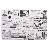 Obrusy i serwetki - Podkładka NEWSY 45 x 30 cm biało-czarny - miniaturka - grafika 1