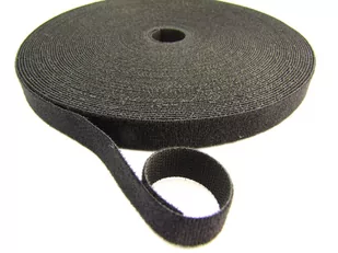 Praxa WOJTAP Dwustronna rzepowa BTB, szr. 20mm, 25 metrów - czarna BTB20BK-25 - Inne mocowania - miniaturka - grafika 1