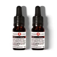 Suplementy naturalne - Cannaba Organics Zestaw 2 buteleczek 10 ml z olejem 10% CBN+CBD surowym z chlorofilem - miniaturka - grafika 1
