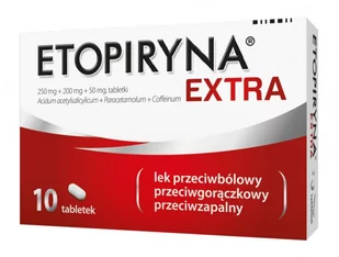 Polpharma Etopiryna Extra 10 szt. - Przeziębienie i grypa - miniaturka - grafika 1