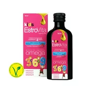 Witaminy i minerały - Omega Pharma SKOTAN S.A. EstroVita Kids 3-6-9, płyn o smaku malinowym 150ml 3815541 - miniaturka - grafika 1