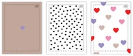 Zeszyty szkolne - zeszyt a4 uv hearts - miniaturka - grafika 1