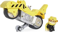 Samochody i pojazdy dla dzieci - Spin Master, Psi Patrol Moto Pups, figurka i motocykl Rubble Deluxe Vehicle - miniaturka - grafika 1