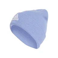 Czapki damskie - Czapka zimowa ADIDAS LOGO BEANIE CUF IY7667 – Niebieski - miniaturka - grafika 1