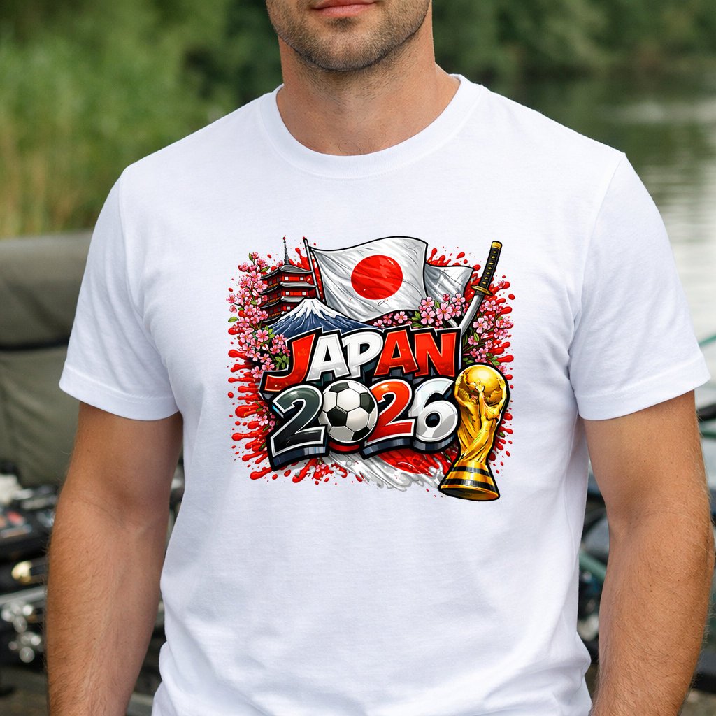 Koszulka WORLD CUP 2026 JAPONIA kolor biały rozmiar XXL