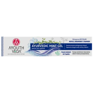 Ayouthveda Ayurvedic Mint Gel, żelowa pasta do zębów z mentolem, kardamonem i cynamonem, 100 g - Pasty do zębów - miniaturka - grafika 1