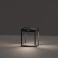 Lampy ogrodowe - KLEWE Lampa solarna LED RADIA GROUND, antracyt, 25 cm aluminium IP65 - miniaturka - grafika 1