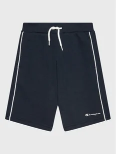 Champion Szorty sportowe Script Logo 306147 Granatowy Regular Fit - Spodenki damskie - miniaturka - grafika 1