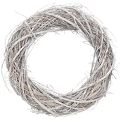 Dekoracje domu - WIANEK WIKLINOWY WIANEK Z PATYKÓW 20CM STROIK - miniaturka - grafika 1