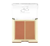 Róże do policzków - Golden Rose - ICONIC - Blush Duo - Podwójny róż do twarzy - 2x3 g - 03 ROSY BRONZE - miniaturka - grafika 1