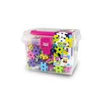 Meli Klocki  Basic Pastelowe Walizka 250 el Wafle 9716393239 - Klocki - miniaturka - grafika 1