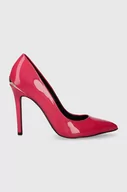 Czółenka - Just Cavalli szpilki kolor różowy 75RA3S01ZS743455 - miniaturka - grafika 1